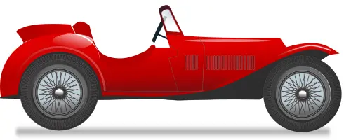 Vintage race car vector illustration