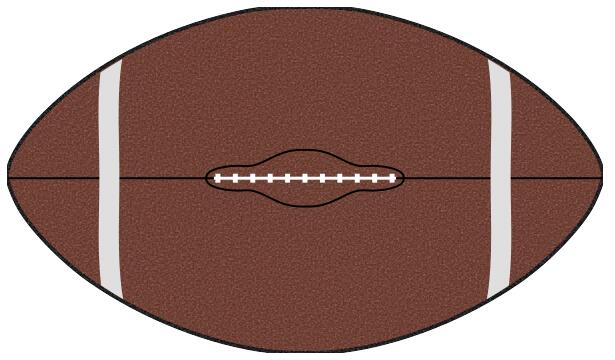 American football ball vector clip art