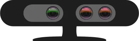 Vector clip art of motion detection sensor device