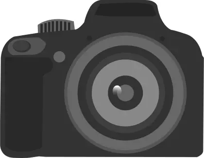 Simple amateur camera icon vector illustration