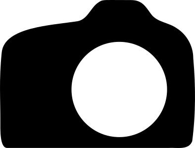 DSLR photography camera sign vector drawing