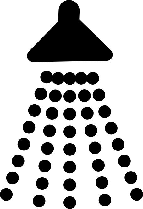 AIGA shower sign vector graphics