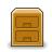 Vector clip art of brown file cabinet