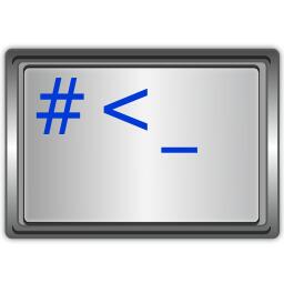 Linux terminal window vector graphics drawing