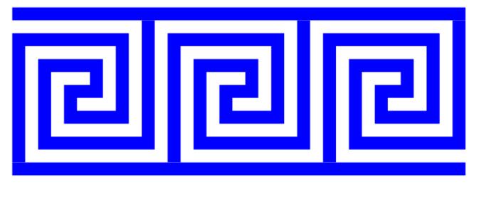Greek key art vector image