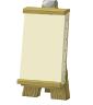 Vector image of artist's board on wooden stand