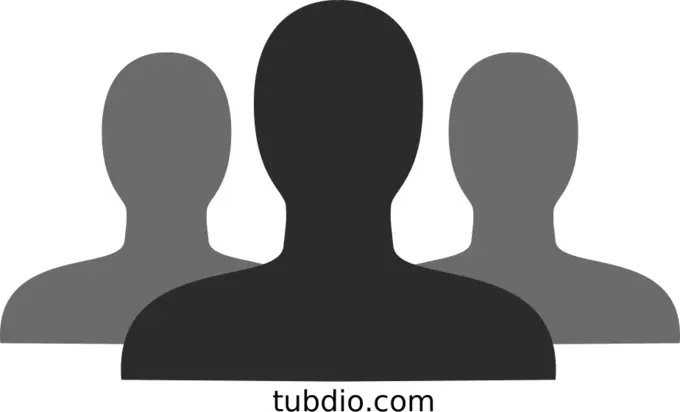 Grayscale friends vector icon