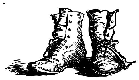 Leather boots vector image