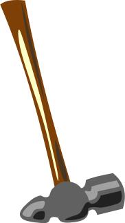 Blacksmith hammer vector graphics