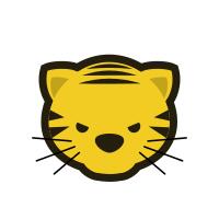 Japanese Dou Shou Qi tiger vector illustration