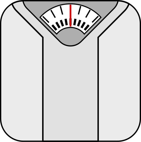 Bathroom scale vector illustration