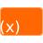 Orange function icon vector image