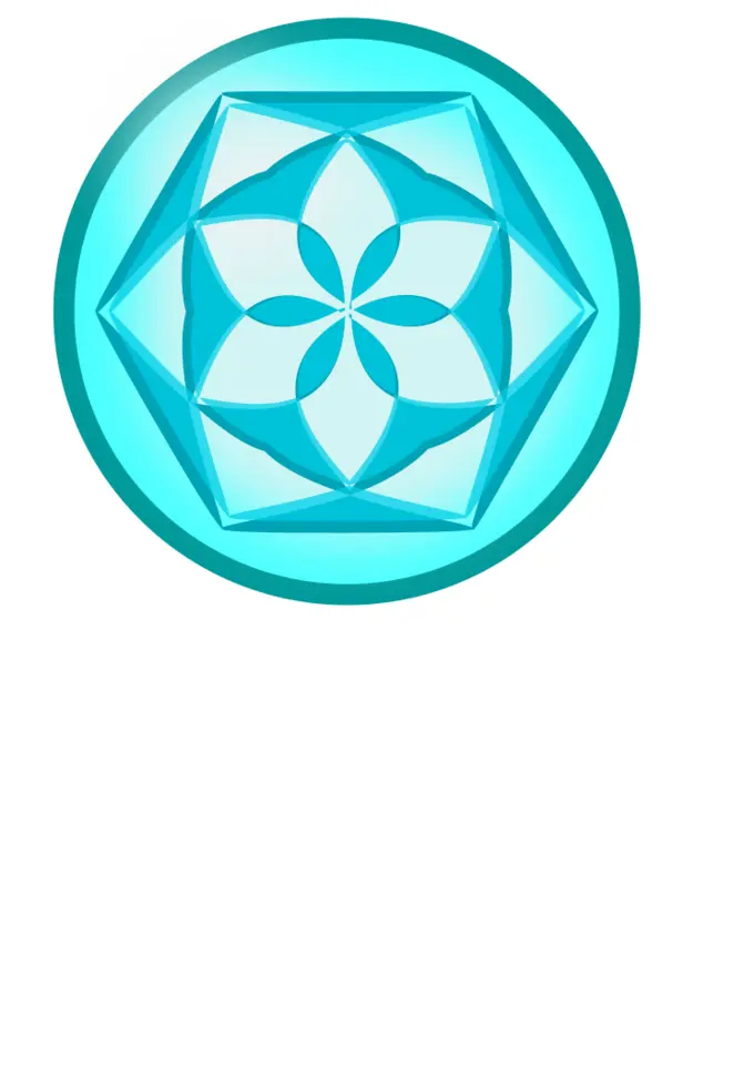 Vector clip art of round blue ice sign