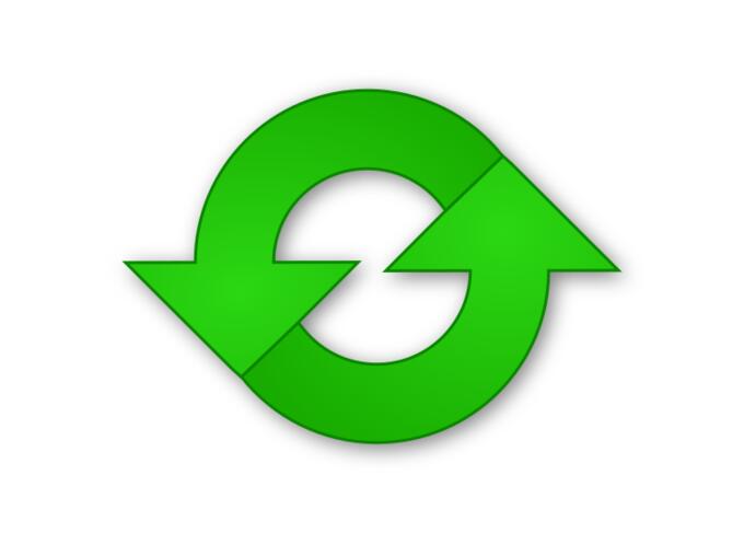 Vector graphics of color refresh icon