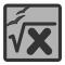 Vector illustration of gray PC calculation document icon