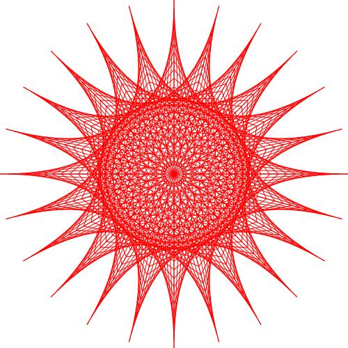 Vector clip art of string art web symbol