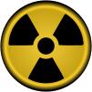Vector clip art of nuclear radiation symbol