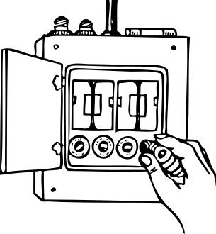 Using the fuse box vector illustration