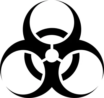 Vector illustration of international biohazard symbol