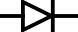 IEC style diode symbol vector drawing