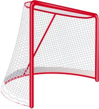 Hockey goal vector clip art