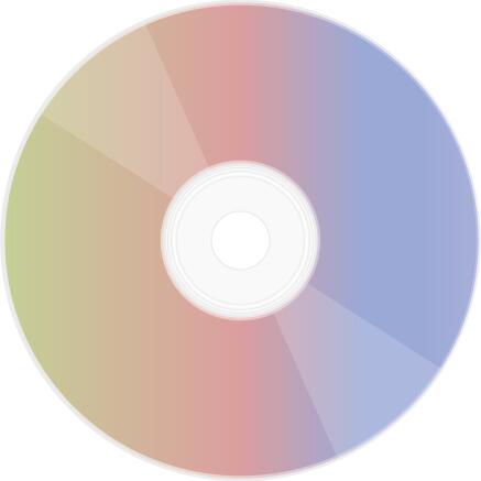 CD with a rainbow reflective side vector illustration