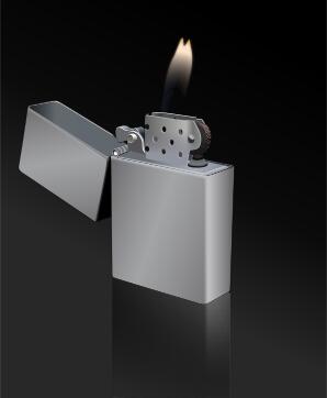 Zippo lighter vector illustration