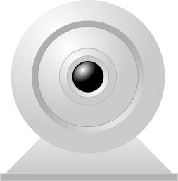 Vector drawing of desktop PC webcam