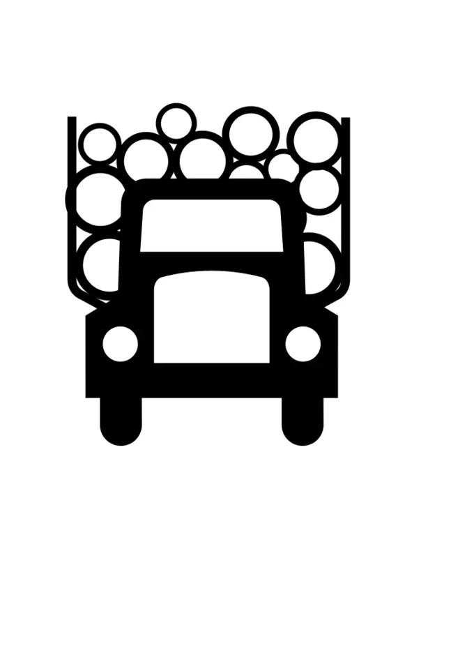 Logging truck vector image