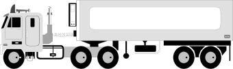 Vector image of mobile refuel container truck