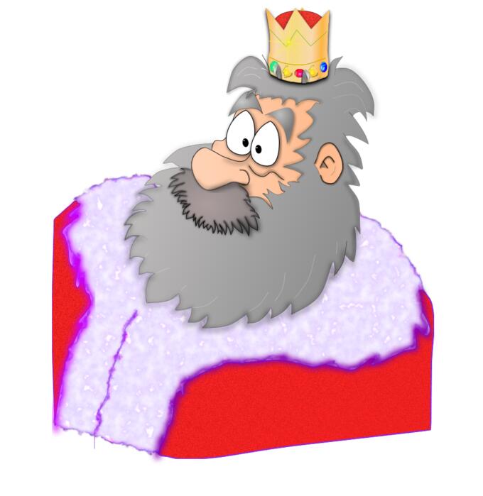 Santa the King vector graphics