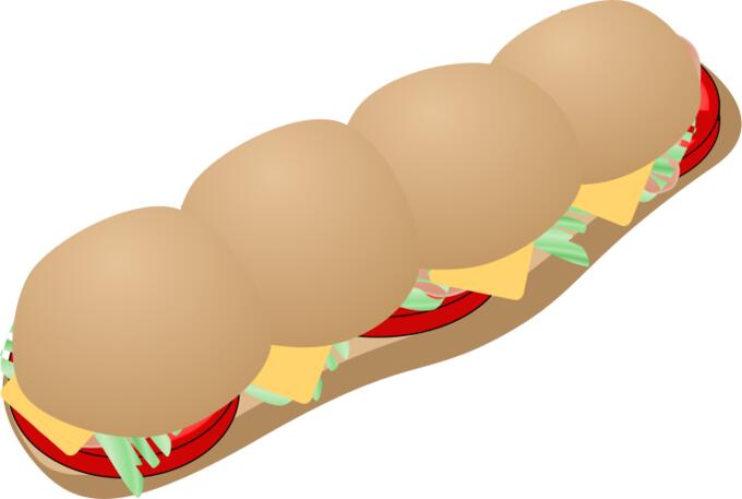 Vector clip art of Subway sandwich