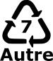 Recyclable polycarbonate sign vector illustration