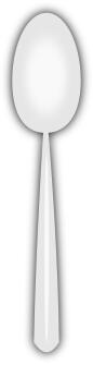 Disposable spoon vector image