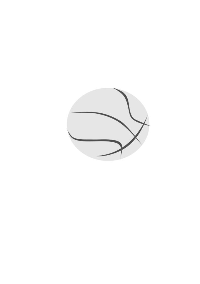 Simple basketball ball vector clip art