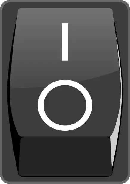 Switch on button vector image