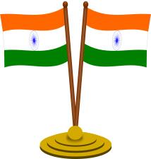 Indian flags vector