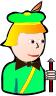 Jack of Clubs cartoon vector drawing
