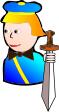 Jack of diamonds cartoon vector drawing