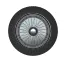 Classic car wheel vector image