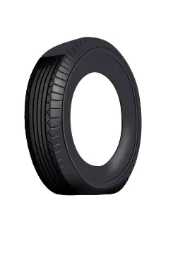 Tire outer tube vector image