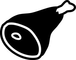 Ham icon vector image
