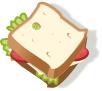 Vector illustration of vegetarian sandwich