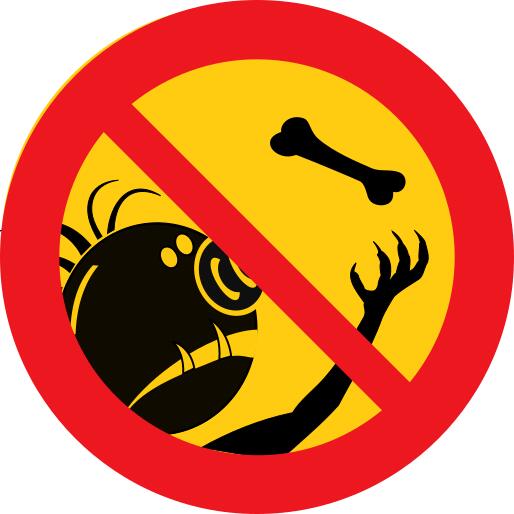 Vector image of do not feed the trolls sign