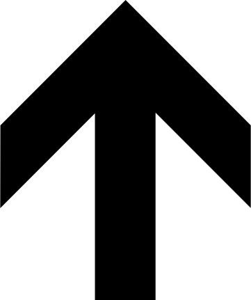 AIGA up or forward arrow sign vector image