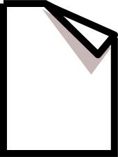 Vector image of new page symbol