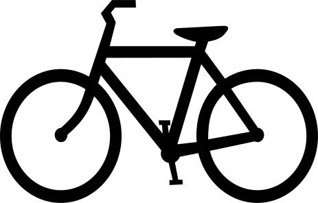 Bicycle silhouette vector image