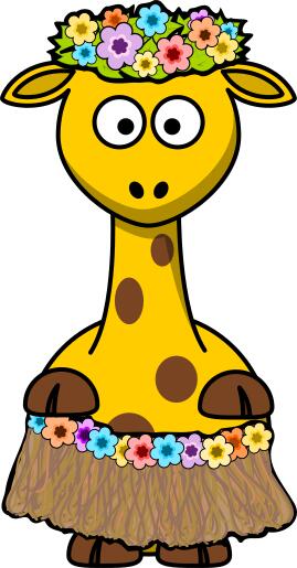 Hawaii giraffe vector image