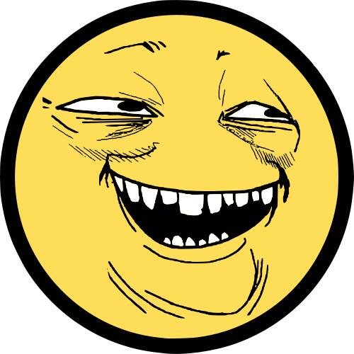 Cheeky smile smiley vector image