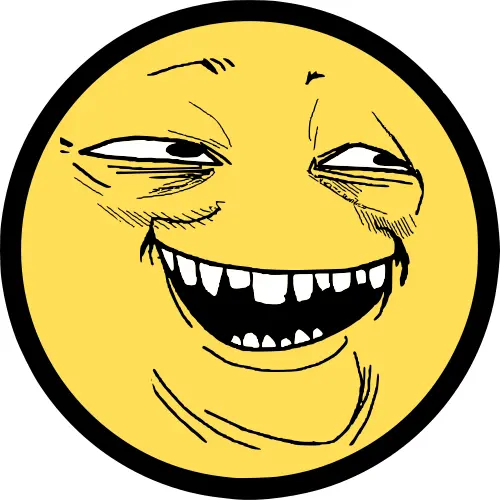 Cheeky smile smiley vector image